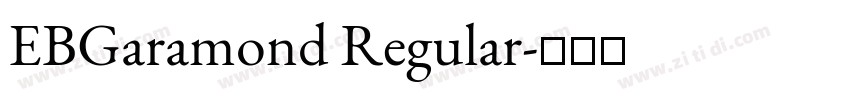 EBGaramond Regular字体转换